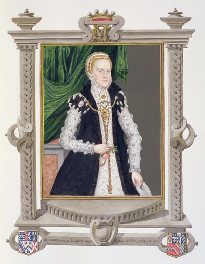 Portrait of Mildred Cooke, Lady Burghley from 